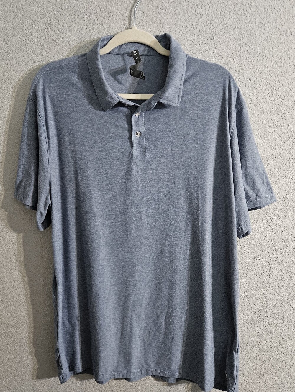 Vuori XXL Men's Strato Tech Polo, Heathered Blue